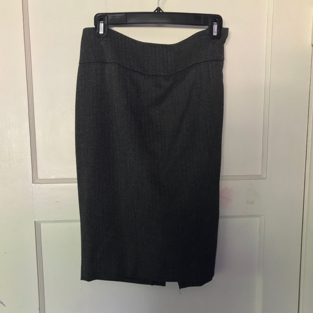 Grey Pencil Skirt